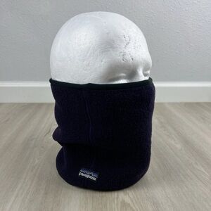 Vintage Patagonia Neck Gaiter Adult One Size Purple Synchilla Fleece Winter Ski